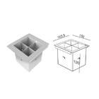 Porta Talheres Inox 15cm