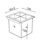 Porta Talheres Inox 15cm