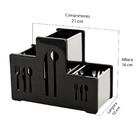 Porta Talheres Organizador Resistente Cozinha 3 Divisórias