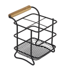 Porta Talheres Preto Aço Arthi Eco Design