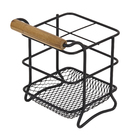 Porta Talheres Preto Aço Arthi Eco Design