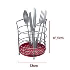 Porta Talheres Redondo Com Fundo Em Plástico Em Aço - Stolf