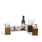 Porta Talheres Rustico - Dourado