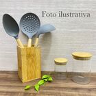 Porta Talheres Utensílios De Bambu