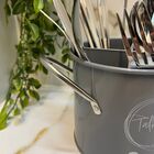 Porta Talheres Utensílios Metal com Alças Dolce Home