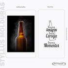 Porta Tampa/rolha Madeira E Vidro  30x40 Preto C502 - C12