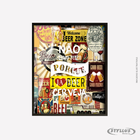 Porta Tampa/rolha Madeira E Vidro  30x40 Preto C505 - C11