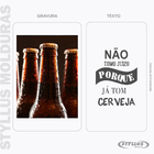 Porta Tampa/rolha Madeira E Vidro  30x40 Preto C507 - C11