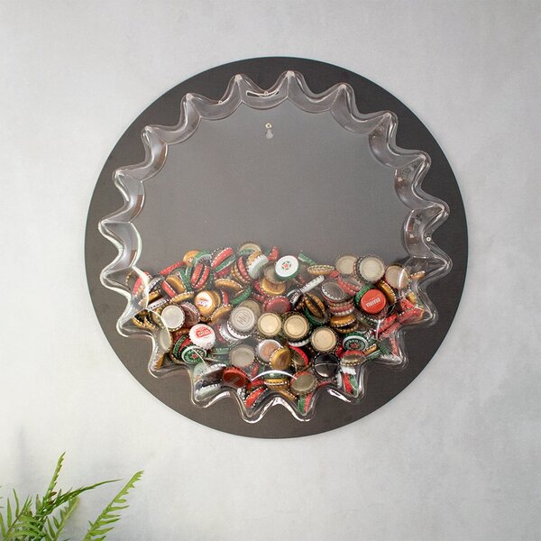 Porta Tampinhas Prego E Martelo: Design Moderno Em Mdf Preto