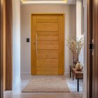 Porta Tauari Batente Misto 14 Puxador Tubo 80cm X 92cm X 210c