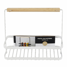 Porta Tempero 22,4x10,4x19,4cm Metalla Branco Yoi