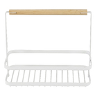 Porta Tempero 22,4x10,4x19,4cm Metalla Branco Yoi