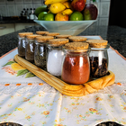 Porta Tempero - Ágora Acompanha 10 Potes Leiteira 110ml Com R