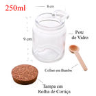 Porta Tempero Ágora Colher Oval - Kit 3 Potes - Organizador -