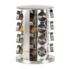 Porta Tempero Condimento 16 Potes Inox Vidro Giratorio Cozinh