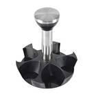 Porta Tempero Condimento Giratório 6 Pote Tampa Inox Cozinha