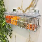 Porta Tempero/condimentos Vidro Bancada Com Suporte Adesivo C