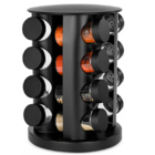 Porta Tempero/condimentos Vidro Bancada Com Suporte Giratório