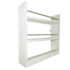 Porta Tempero De Parede Em Mdf 3 Compartimentos Branco Com Ba