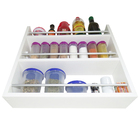 Porta Tempero De Parede Em Mdf 3 Compartimentos Branco Com Ba