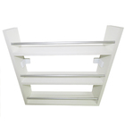 Porta Tempero De Parede Em Mdf 3 Compartimentos Branco Com Ba