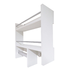 Porta Tempero De Parede Em Mdf Branco Com Gancho E Suporte De