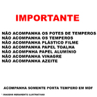 Porta Tempero De Parede Em Mdf Preto 4 Repartições E 1 Barra
