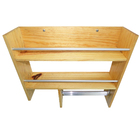 Porta Tempero De Parede Em Pinus Com Gancho E Suporte De Pape