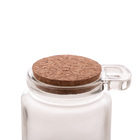 Porta Tempero De Vidro C/ Tampa Rolha E Colher Bambu 240ml