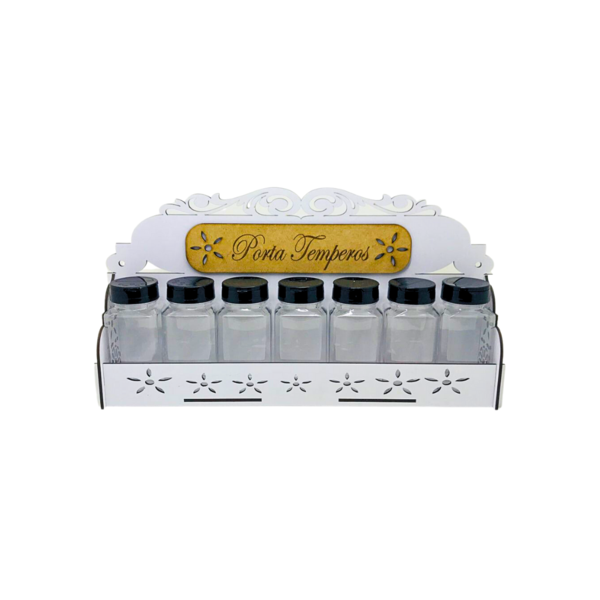 Porta Tempero E Condimentos Em Mdf Branca