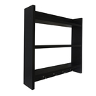 Porta Tempero Em Mdf 15mm De Parede Com 17 Frascos Plásticos