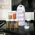 Porta Tempero Giratório De Plástico 08 Peças - Livon  Ref:4979