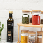 Porta Tempero Redondo Vidro Com Tampa Modelo Vika 200ml Yoi