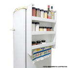 Porta Tempero Suspenso De Geladeira 3 Níveis Mdf 15mm Branco