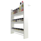 Porta Tempero Suspenso De Geladeira 3 Níveis Mdf 15mm Branco