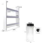 Porta Tempero Suspenso De Geladeira Com 18 Potes De Temperos