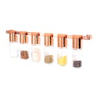 Porta Temperos Condimentos 6pçs Para Barra De Cozinha 100ml S