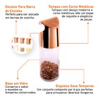 Porta Temperos Condimentos 6pçs Para Barra De Cozinha 100ml S