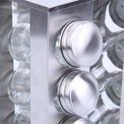 Porta Temperos Condimentos Suporte Giratorio 16 Potes Vidro O