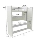 Porta Temperos Cozinha De Parede Com Suportes Mdf Branco