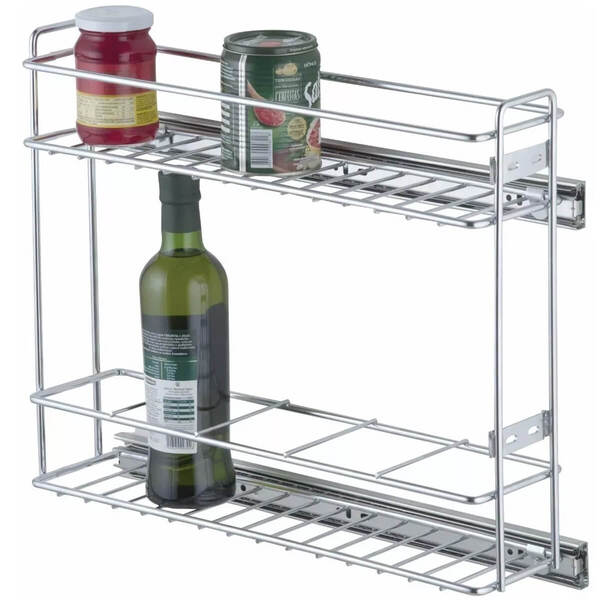 Porta Temperos Deslizante Aramado De Cozinha Latas Garrafas