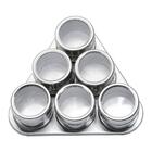 Porta Temperos E Condimentos Em Aço Inox Magnetico Metalizad