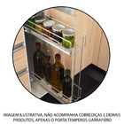 Porta Temperos Garrafeiro Aramado Cromado