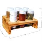 Porta Temperos Madeira - PISA - 6 Potes - Cozinha, Organizado