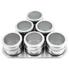 Porta Temperos Magnético Inox 6 Potes Clink Ck4080