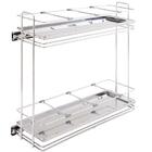 Porta Temperos Suporte Condimentos Deslizante Aço Inox Com Ba