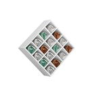 Porta Toalha 16 Nichos Mdp 52x52 - Ajl Móveis - Branco