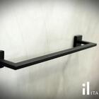 Porta Toalha 300mm Banheiro Eterna Black Il17813 Inox Preto I