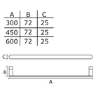 Porta Toalha 30 Solano Inox Pol .