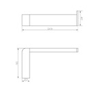 Porta Toalha 30cm Black Jiwi